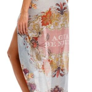 Agua Bendita Floral Sarong - Red, Yellow, Blue